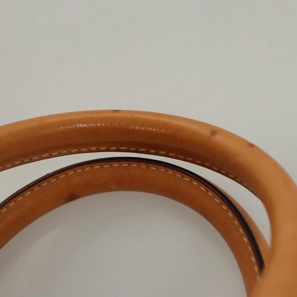 CELINE Macadam Canvas Hand Bag Pvc Leather Brown Gold - Picture 8 of 12